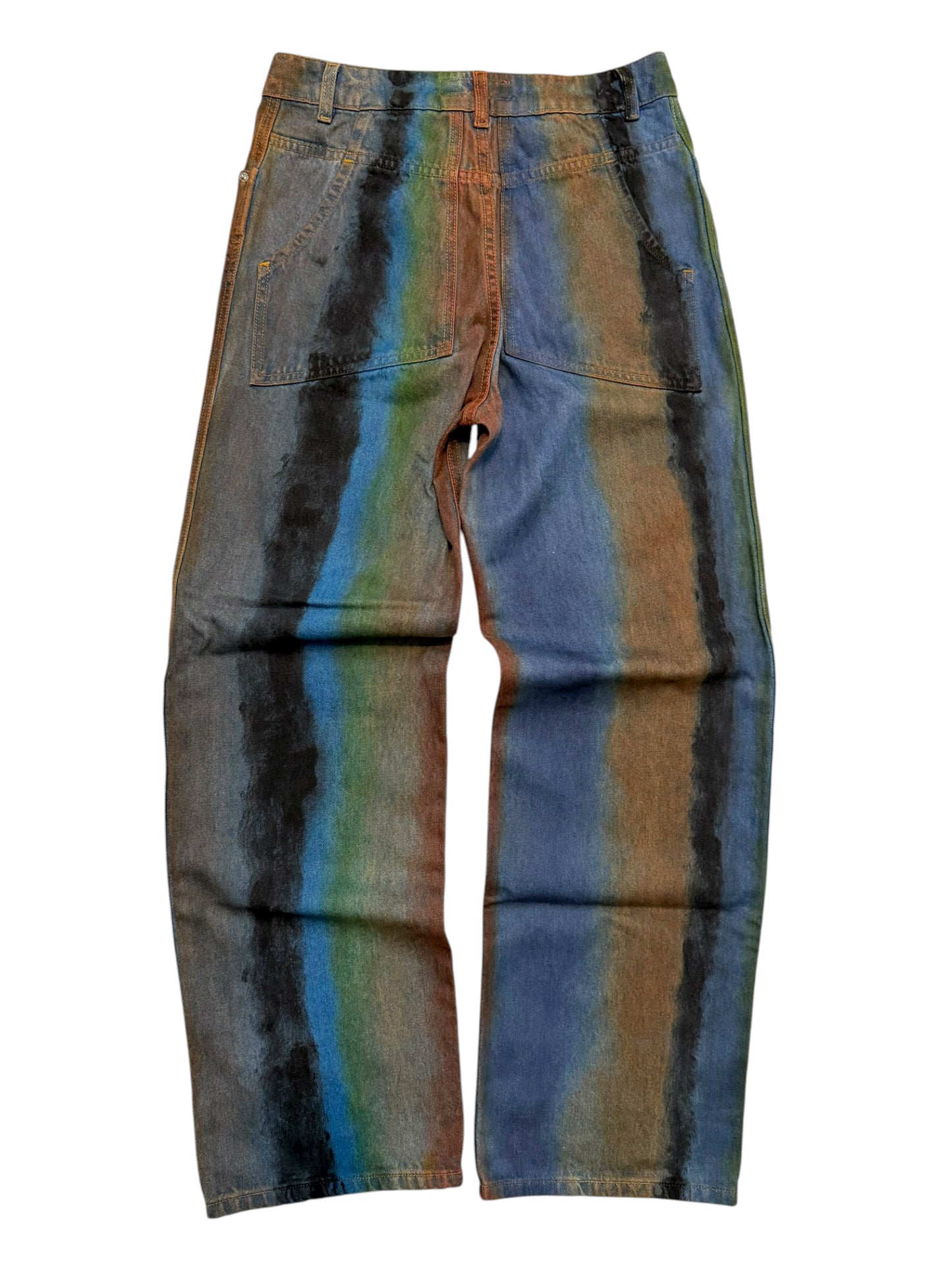 Wide Leg Dye Denim Jeans