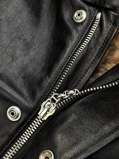 x Hoorsenbuhs M65 Leather Shearling Sterling Silver Hardware Coat