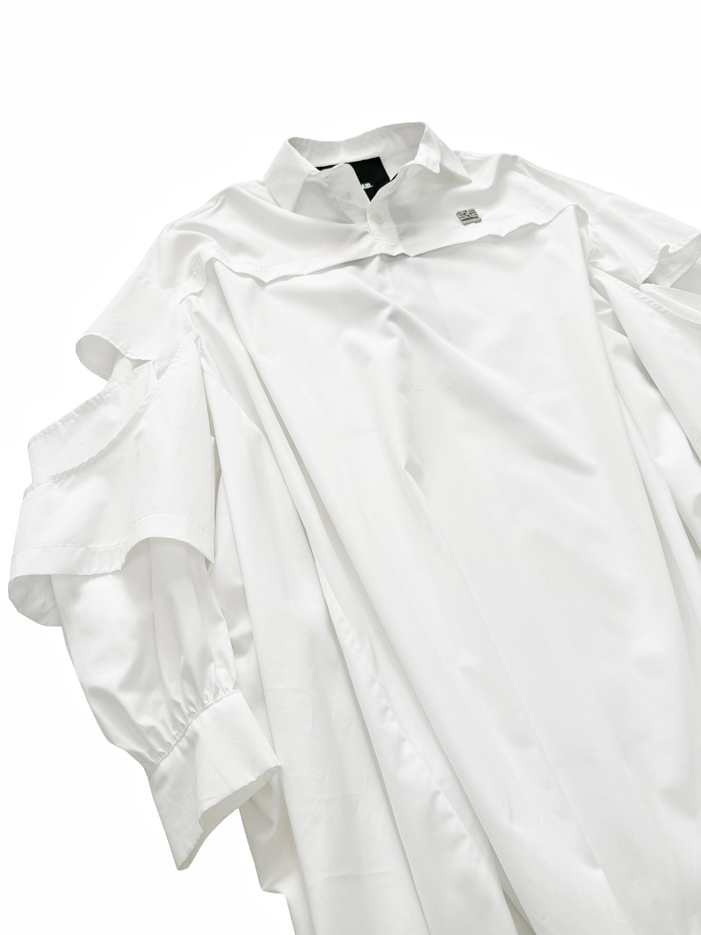 Cutout Cotton Poplin Chip Big Shirt