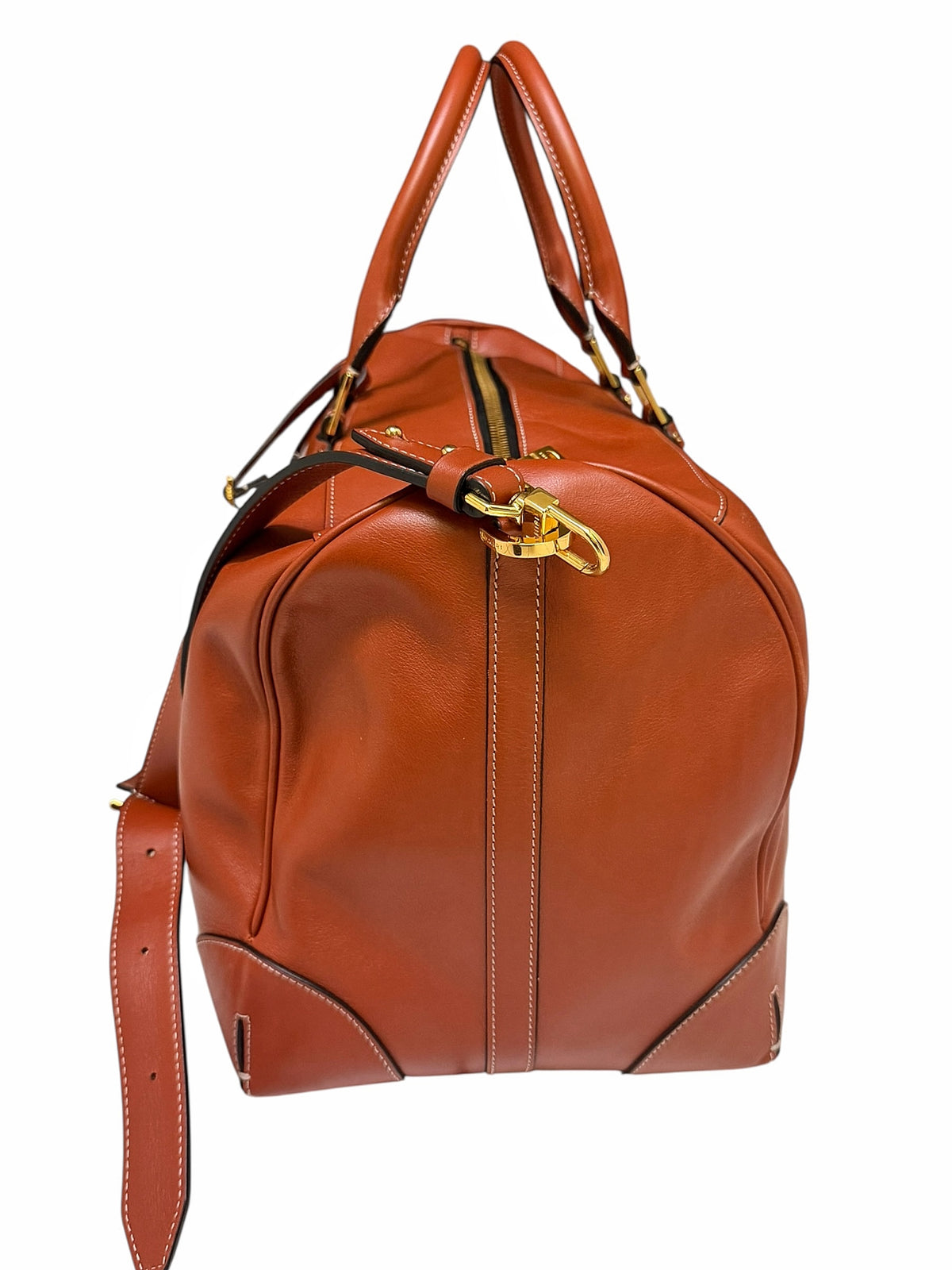 Veg Tanned Italian Leather Duffle Bag