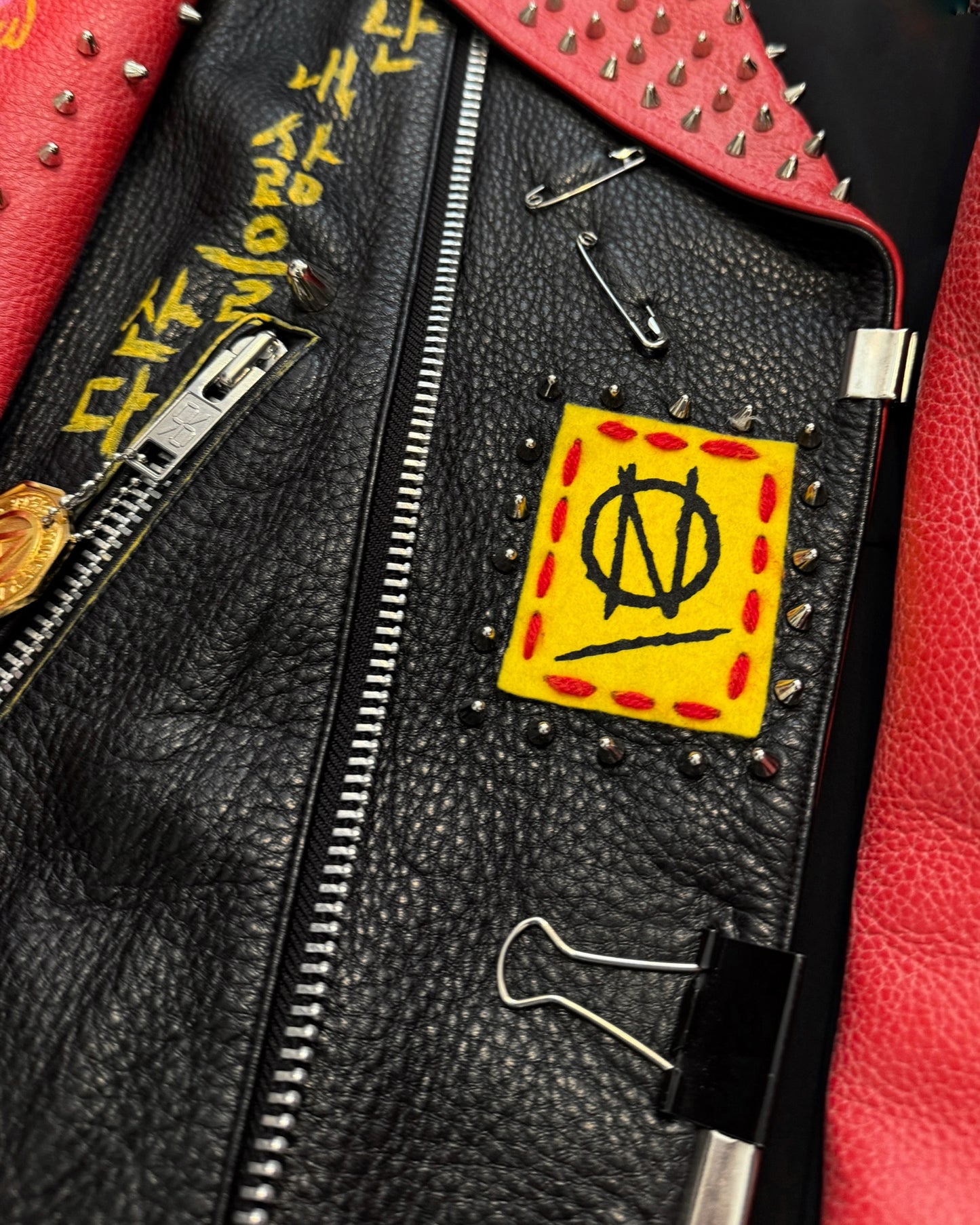 1/1 2018 Hand Customized Leather Punk Hope x Dream Future Jacket