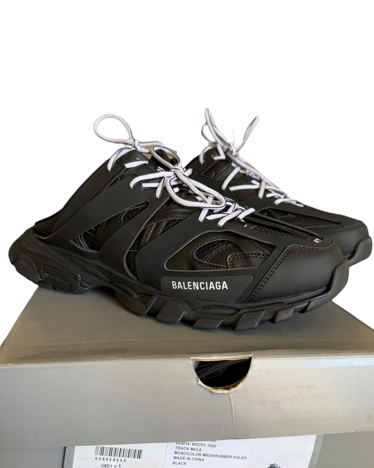 Track Mule Slide Sneaker Black