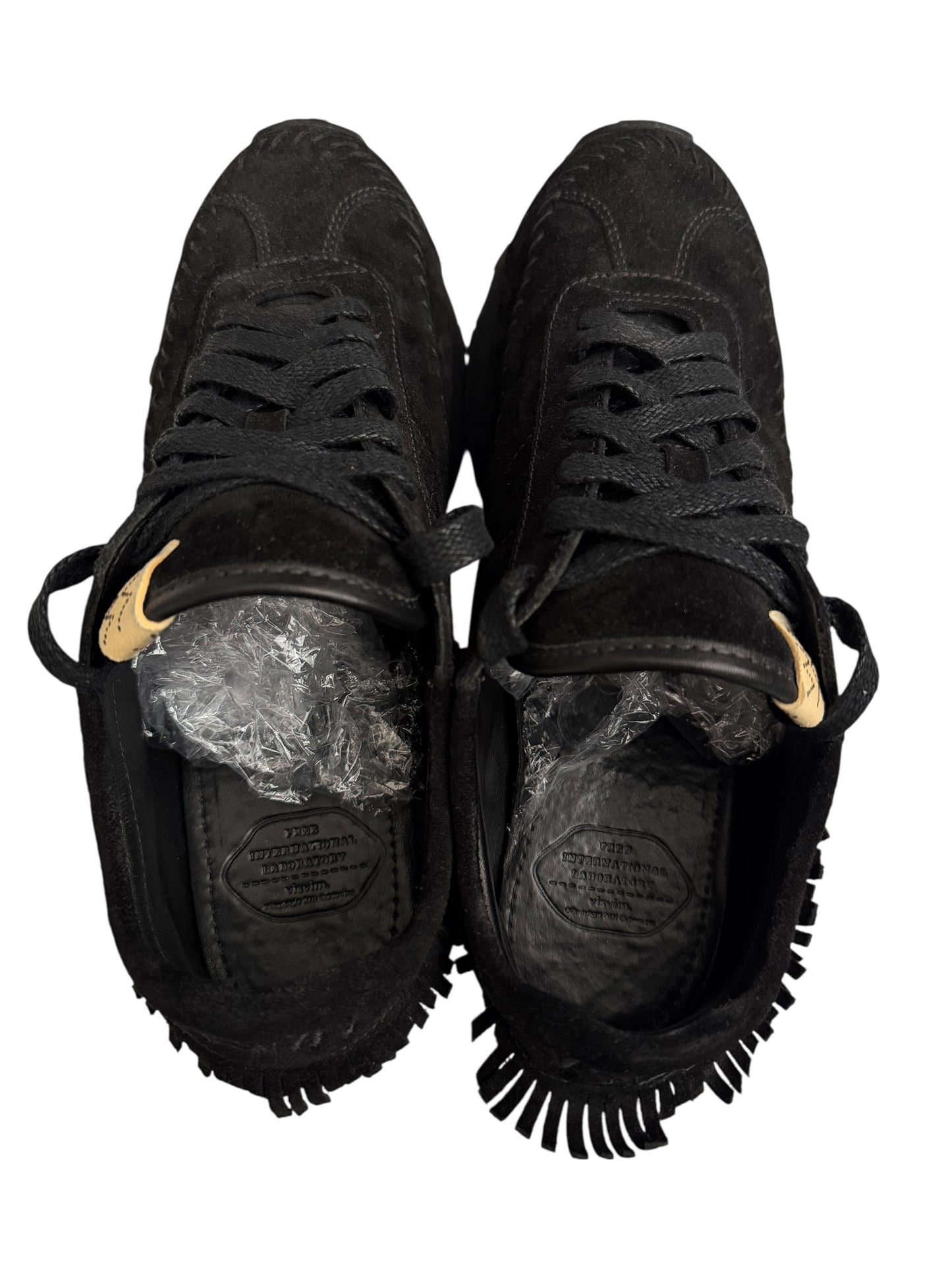 Walpi Suede Black Fringe Runner Sneaker