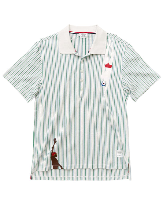 Swimmers Striped Polo Shirt