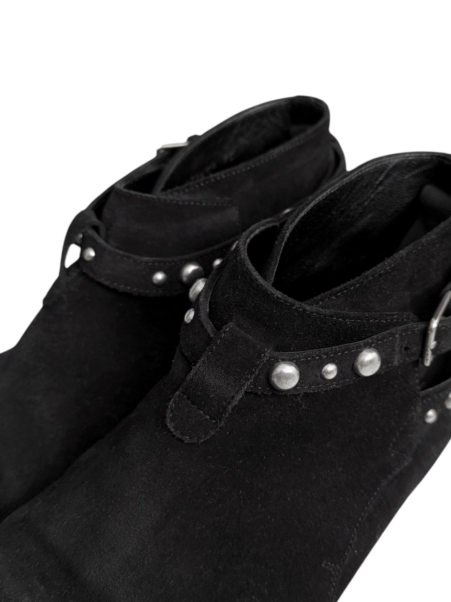 Studded Low Jodhpur Suede Boots