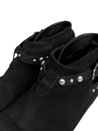 Studded Low Jodhpur Suede Boots