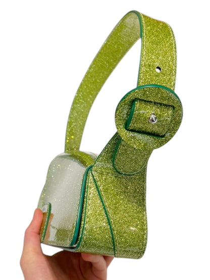 DSM Exclusive Green Glitter Trivia Bag