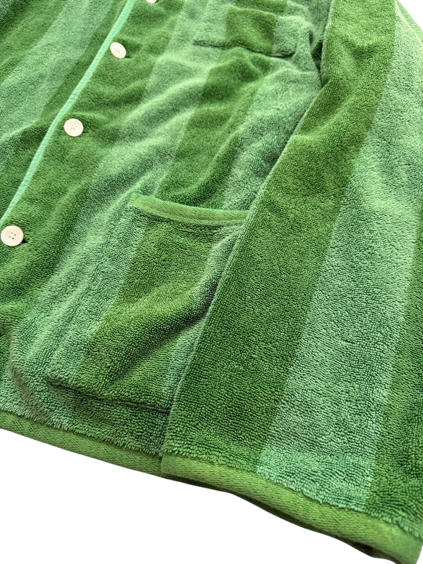 Green Chenille Towel Jacket