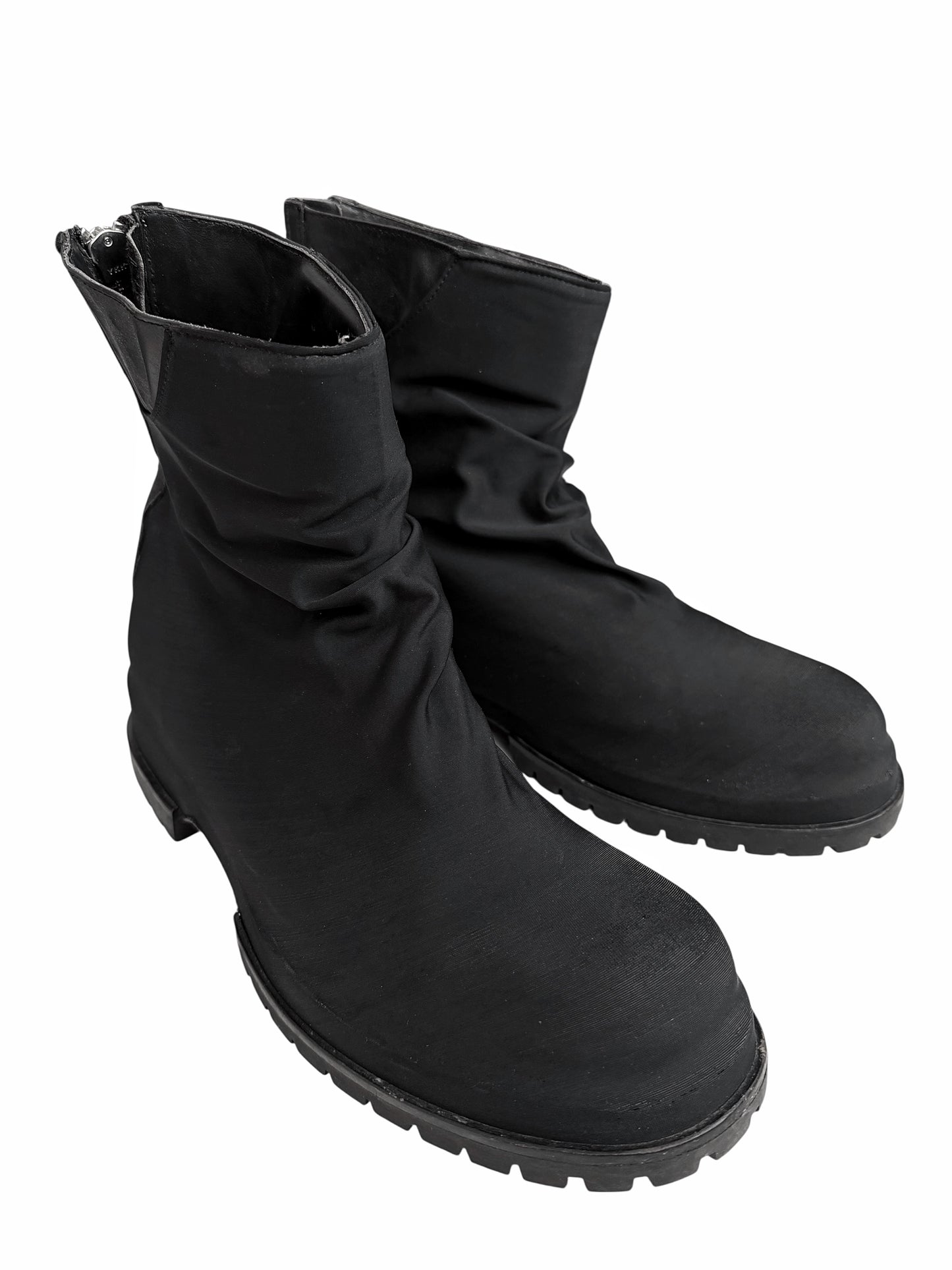 Black Marathon Draped Boot