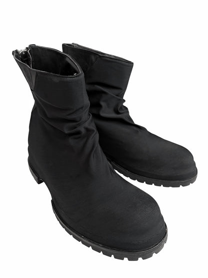 Black Marathon Draped Boot