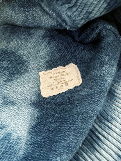 Indigo Starburst Fragment Dye Hoodie