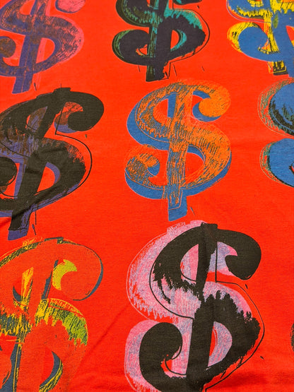 1996 Andy Warhol Dollar Signs Art Shirt