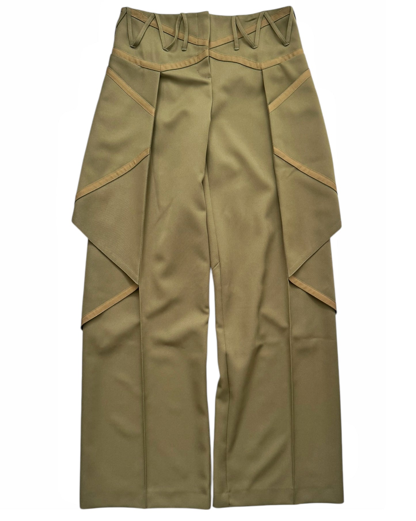 Green Waterfall Baggy Trouser