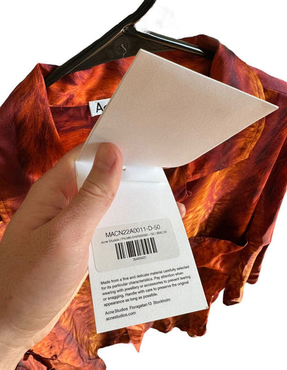 Viscose Oversized Flame Fur Shirt