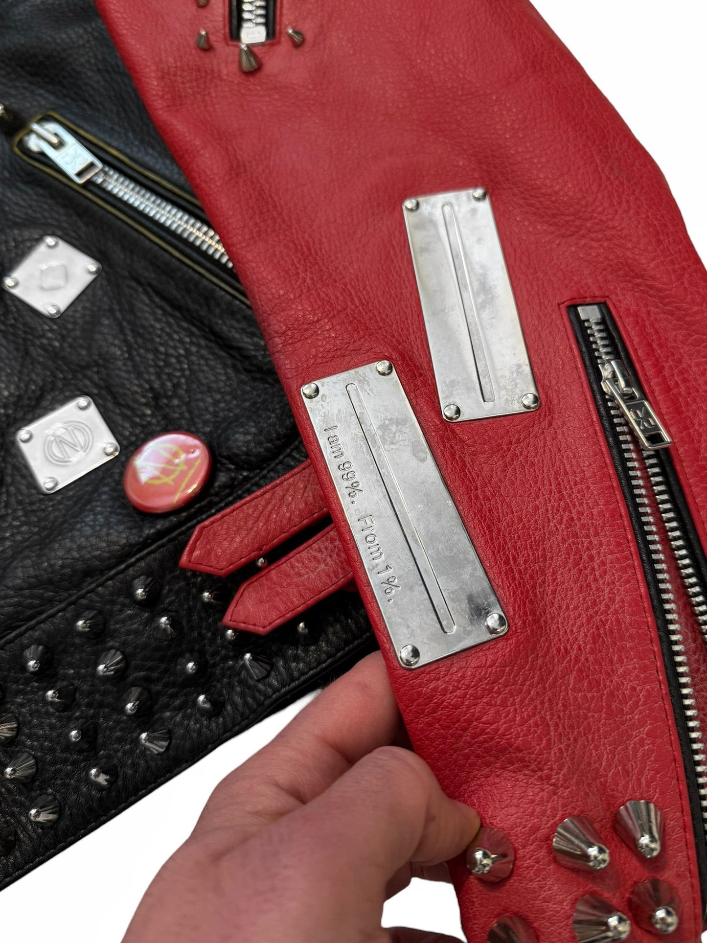 1/1 2018 Hand Customized Leather Punk Hope x Dream Future Jacket