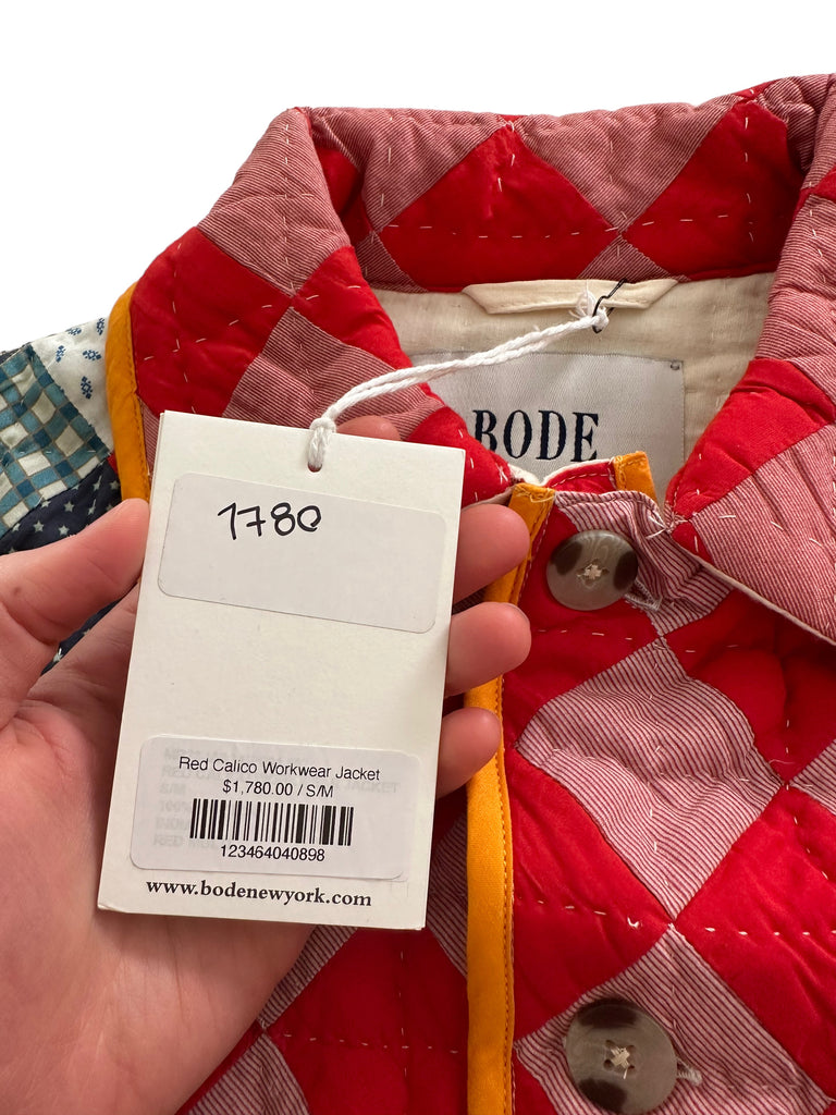 2021 Patchwork Quilt Red Calico Workwear Jacket – Archive Reloaded