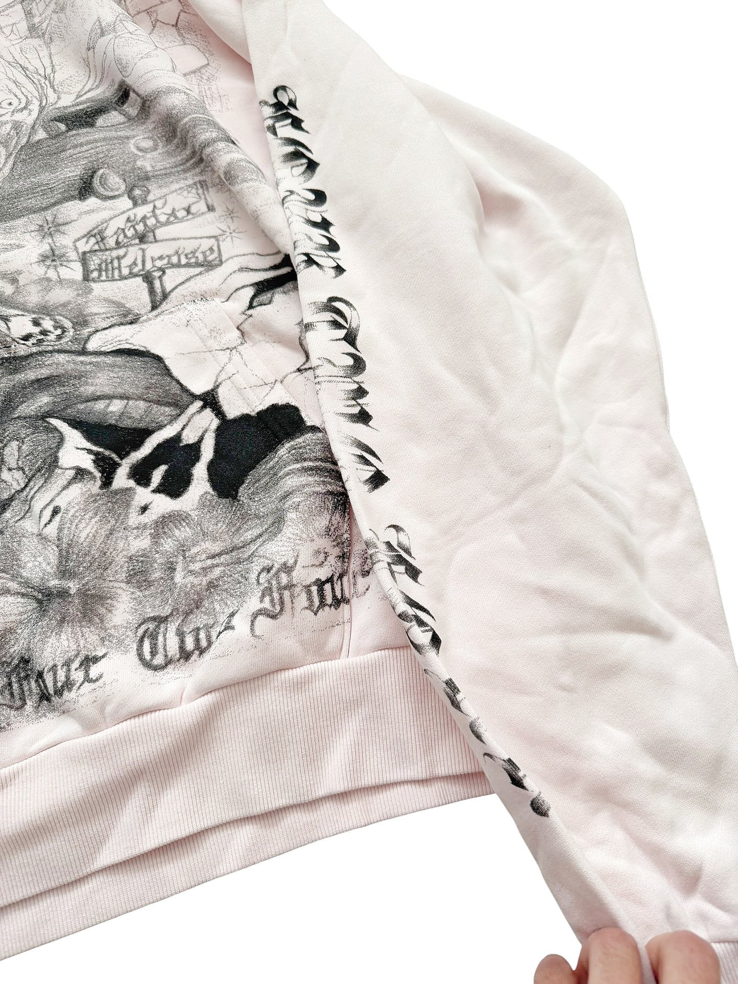 Valentina Graves Tattoo Art Hoodie Pink