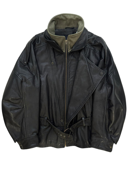 90’s Mac Douglas Leather Layer Flight Jacket