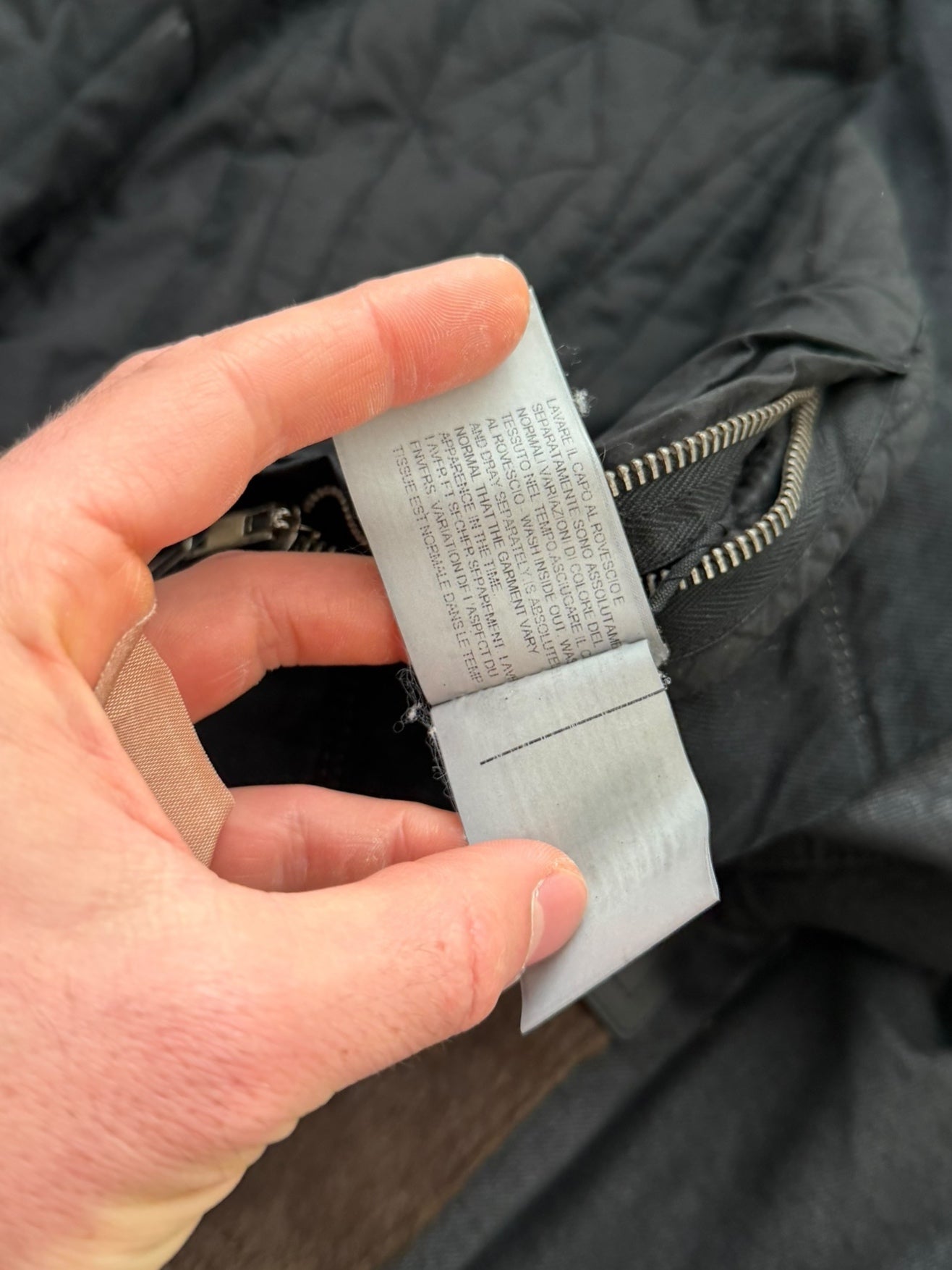 FW15 Slave Waxed Hybrid Cargo Pony Jacket