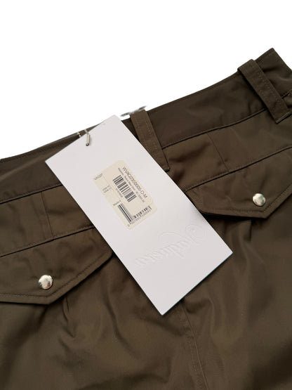 Nylon Maxi Cargo Skirt