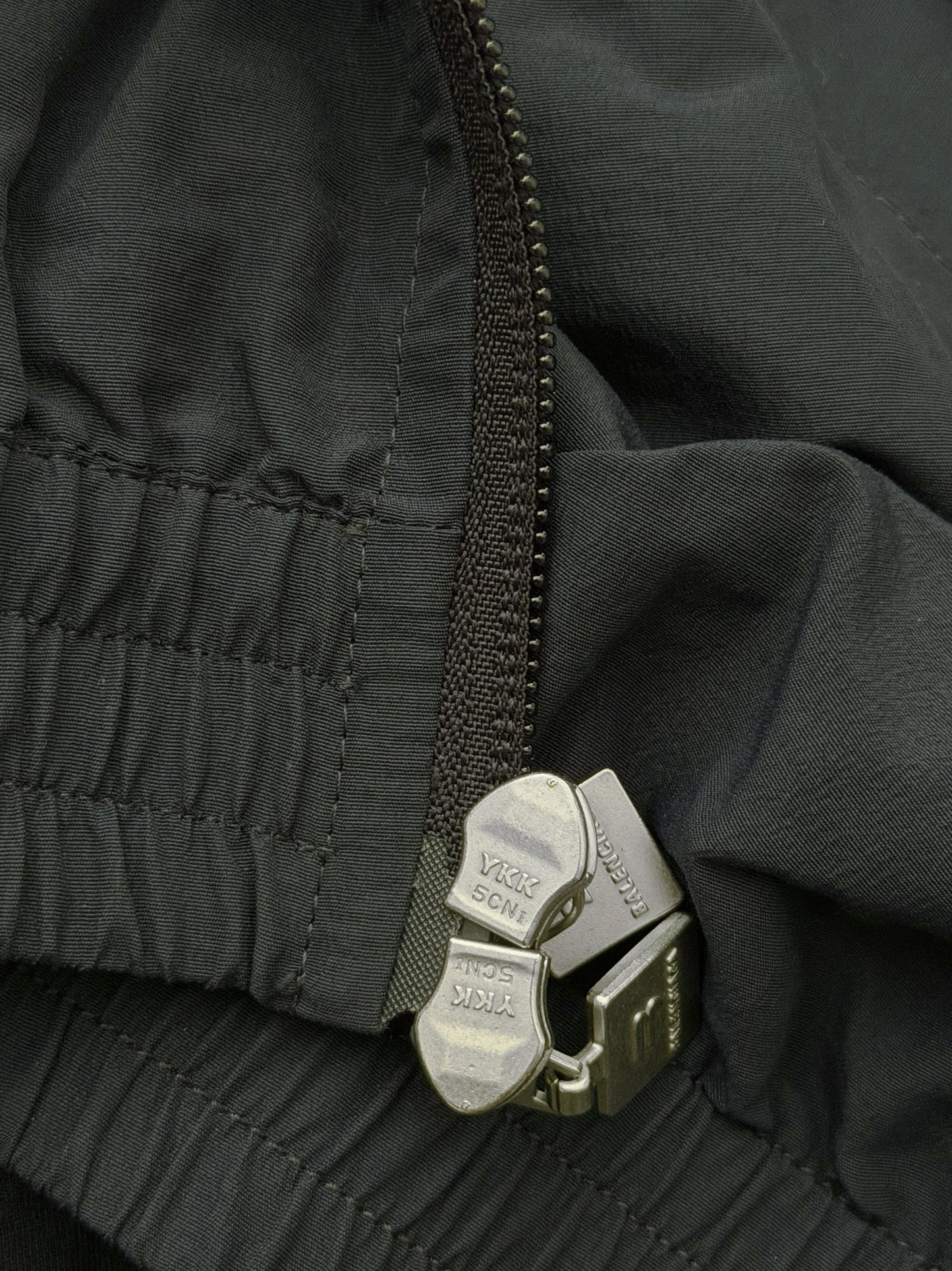 Sporty B Paneled Oversized Track Windbreaker Jacket