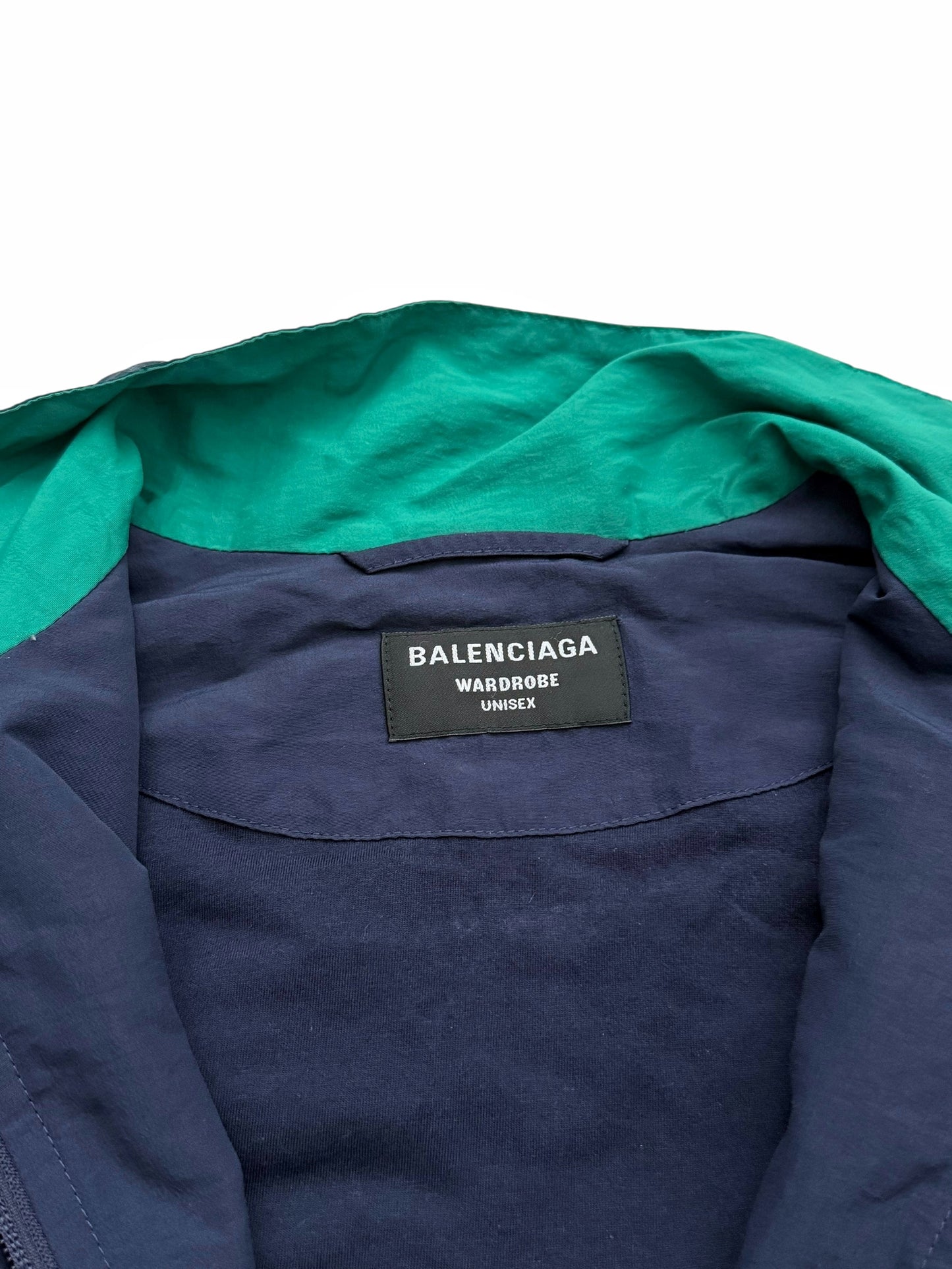 Sporty B Paneled Oversized Track Windbreaker Jacket