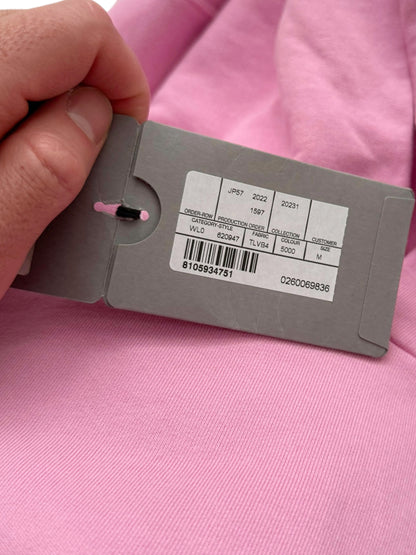 Pink Oversized Embroidered Hoodie