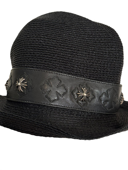 Cross Silver Lamb Belt Fedora