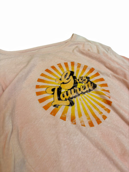 Sample Faded Sunset Pink Vintage Shirt
