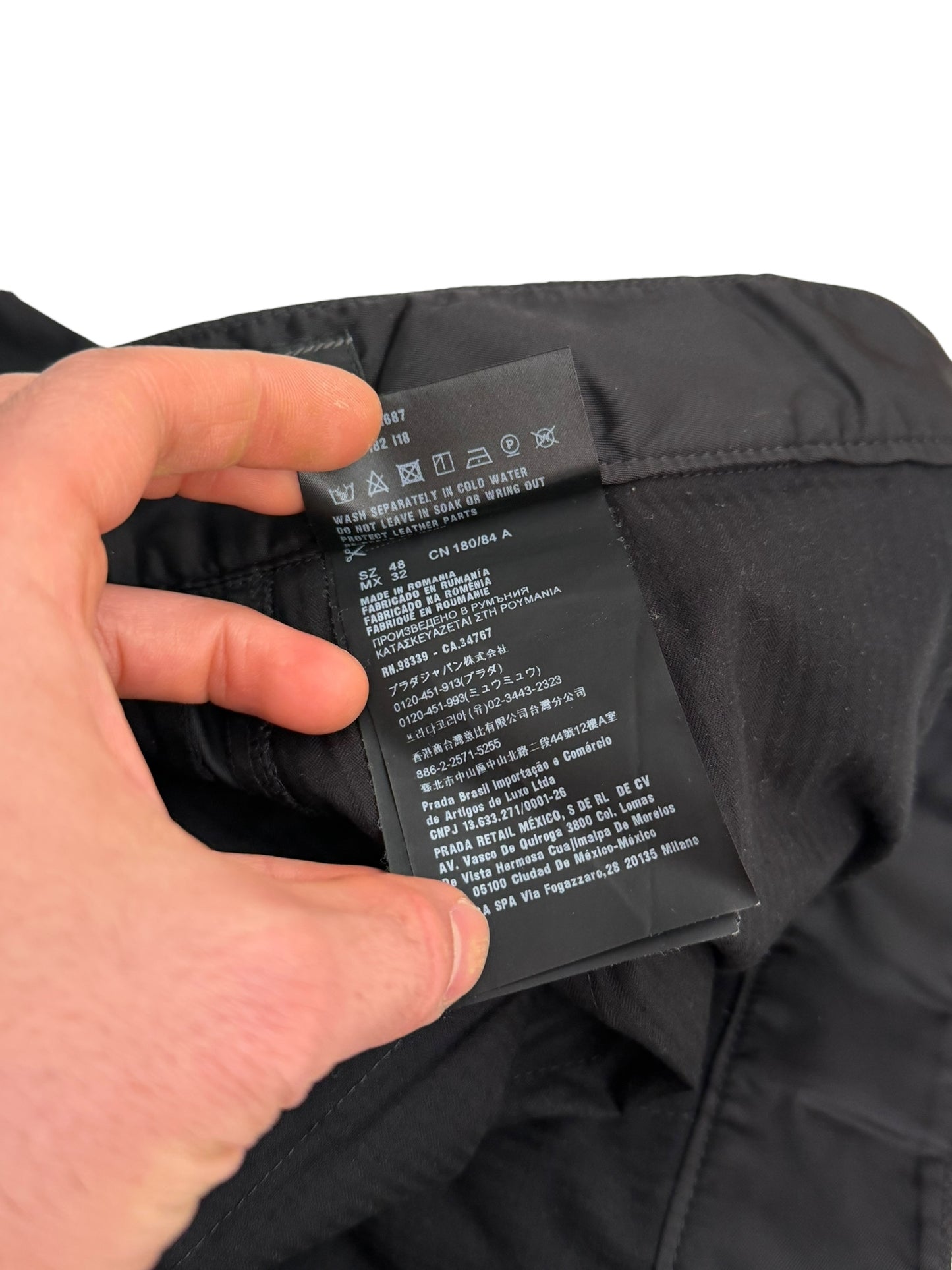 Re-Nylon Triangle Badge Logo Trouser