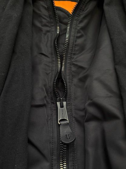 Incognito Silk Padded Distressed Bomber