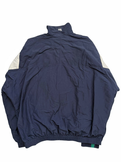 Sporty B Paneled Oversized Track Windbreaker Jacket