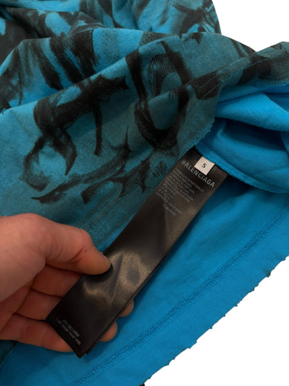 Mud Show Blue Graffiti Skater Shirt