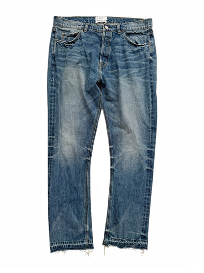 Distressed Blue Denim Jeans