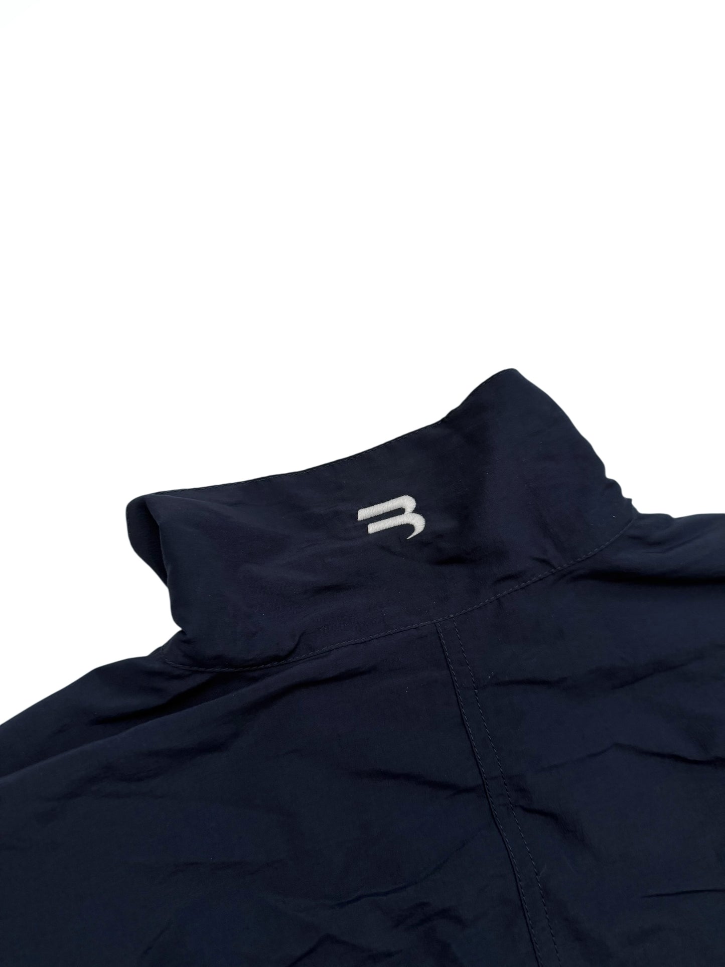 Sporty B Paneled Oversized Track Windbreaker Jacket