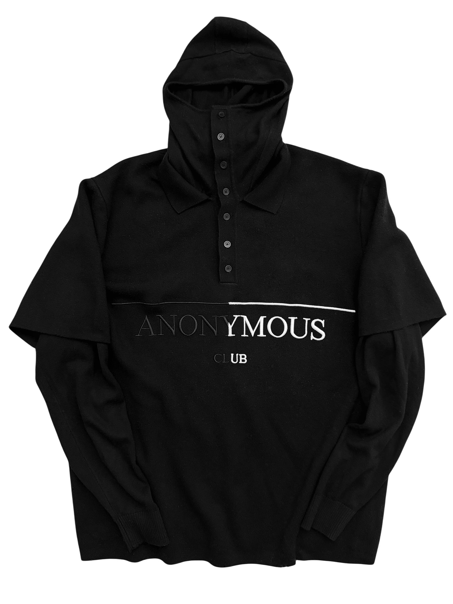 Skully Balaclava Hybrid Knit Heritage Rugby Polo Shirt