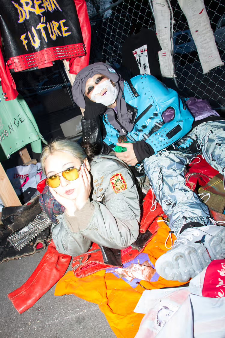 1/1 2018 Hand Customized Leather Punk Hope x Dream Future Jacket