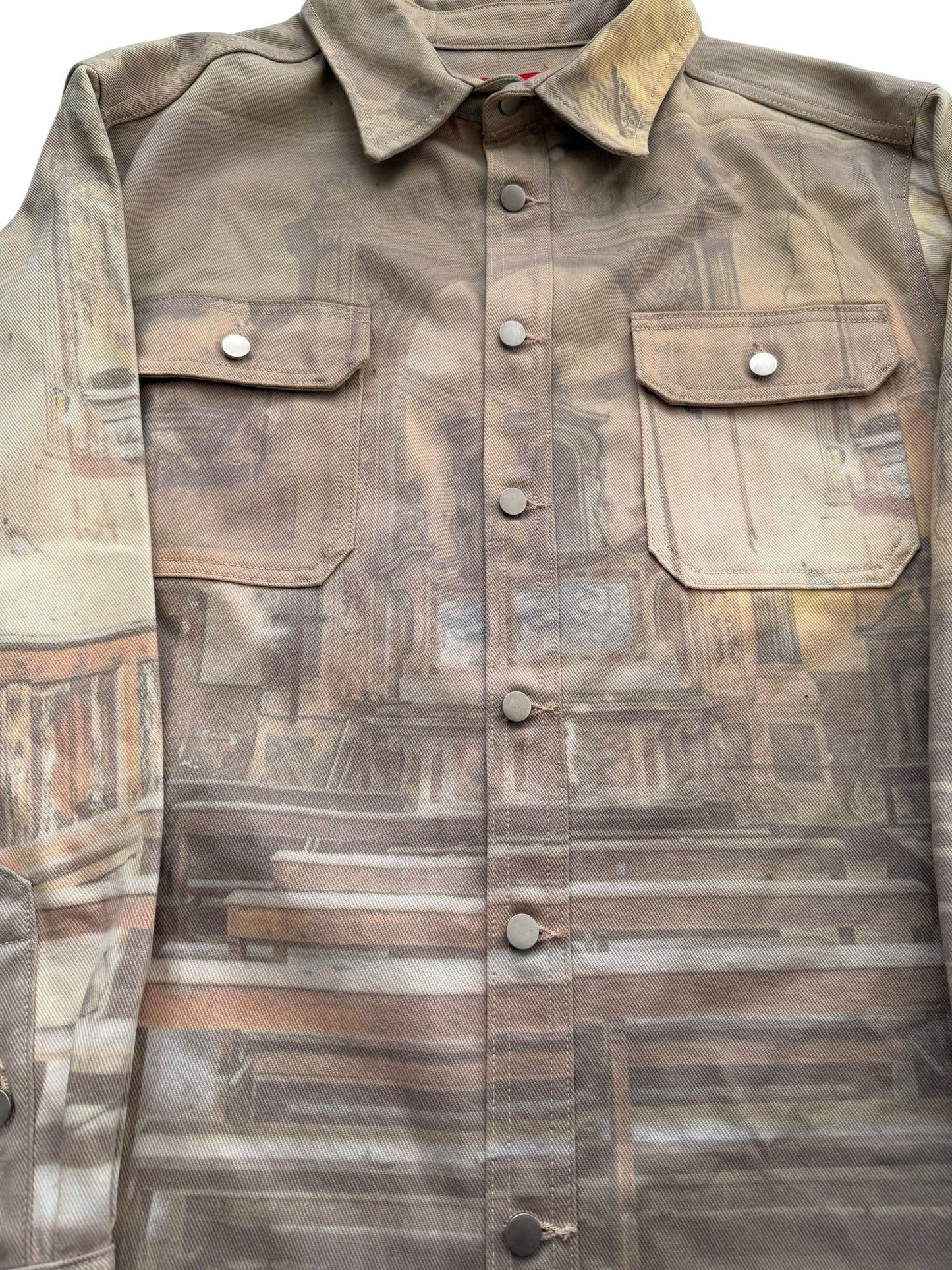 Cathedral All Over Photo Denim Over Shirt