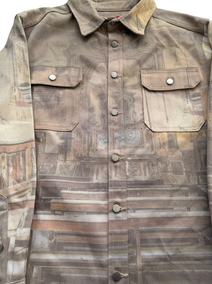 Cathedral All Over Photo Denim Over Shirt