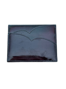 Patent and Leather Card Holder