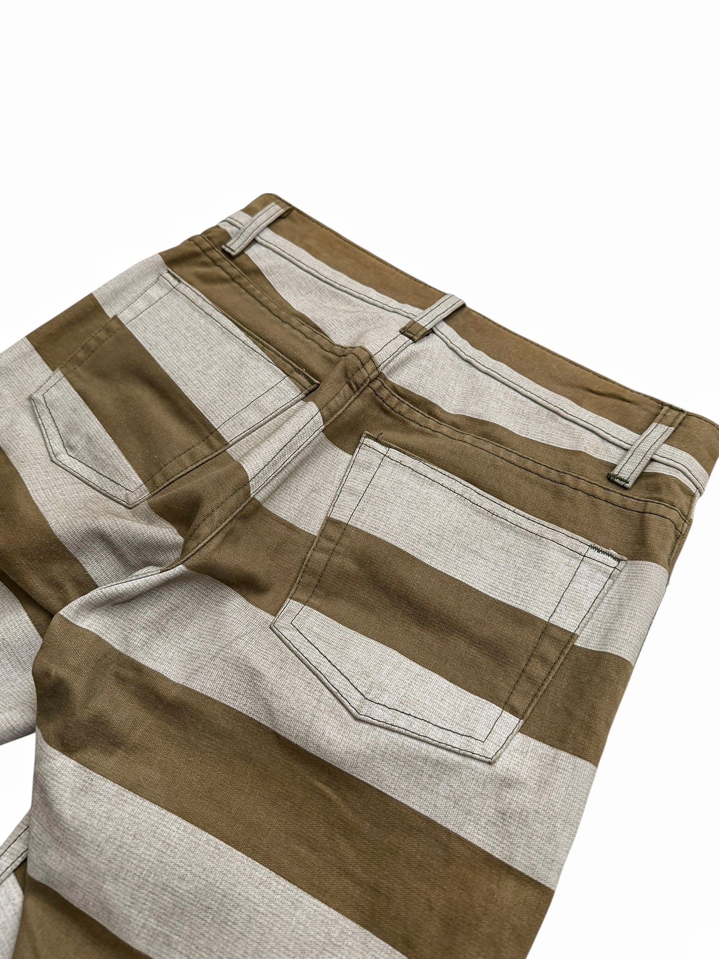 1999 Prisoner Striped Denim Pants