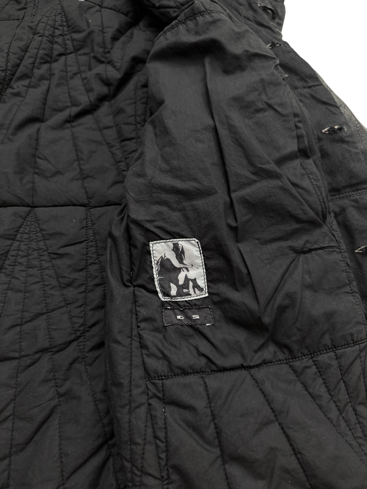 FW15 Slave Waxed Hybrid Cargo Pony Jacket