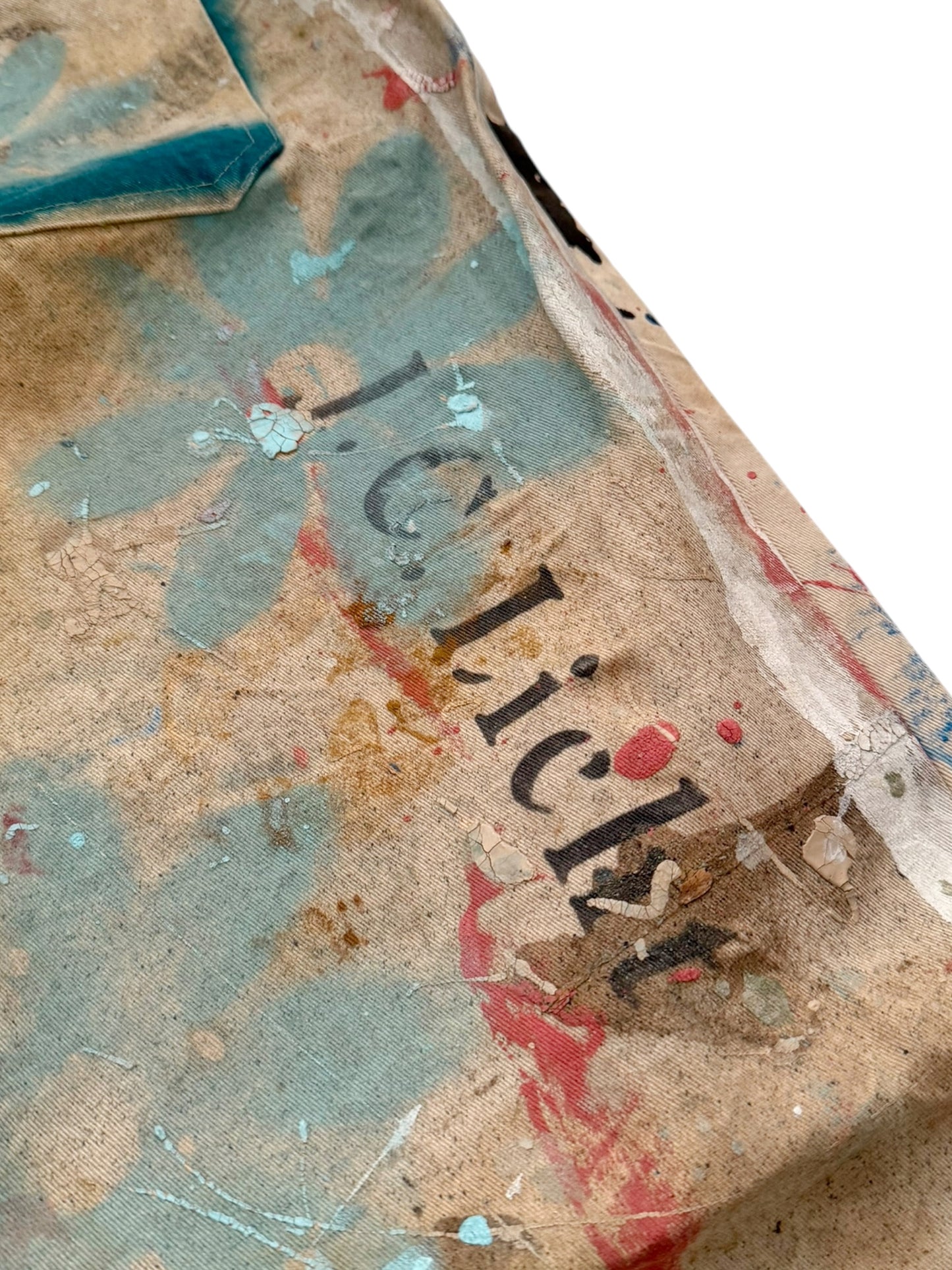 One of One Dropcloth Paint Stained Trouser