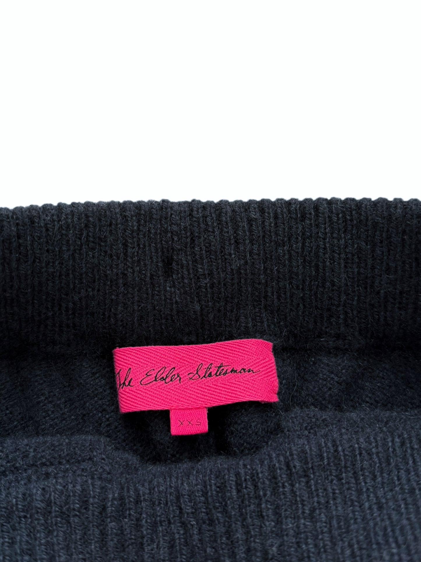 Navy Cashmere Relaxed Shorts