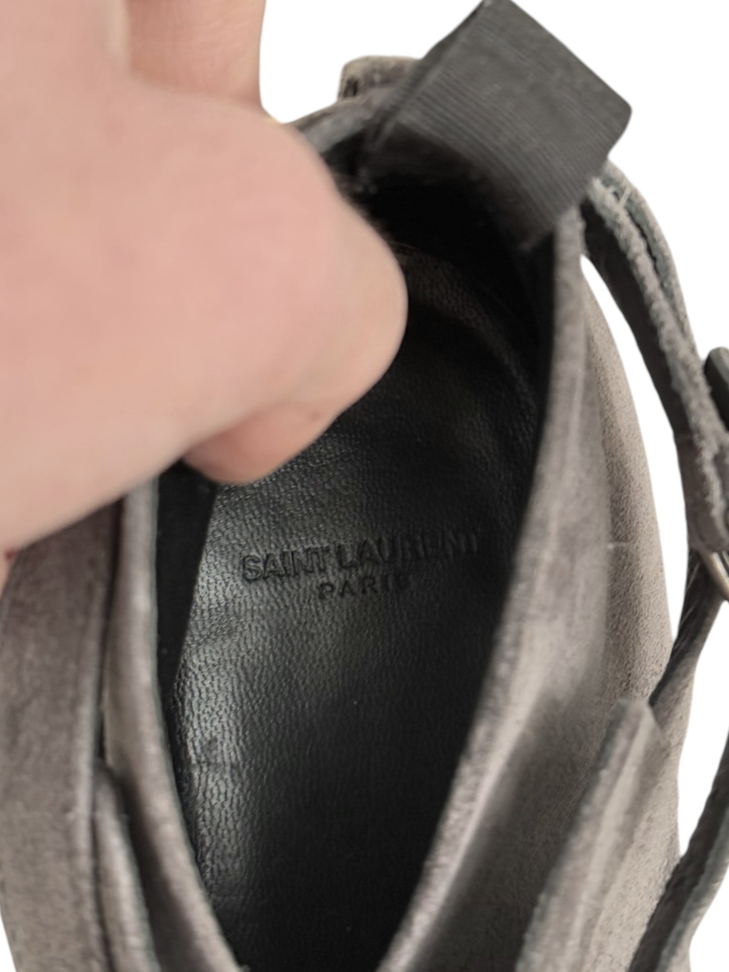 Grey Suede Low Jodhpur Boot