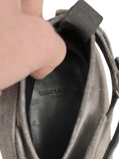 Grey Suede Low Jodhpur Boot