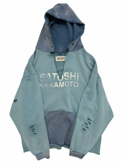 Destructo Faded Distressed Slit Hoodie