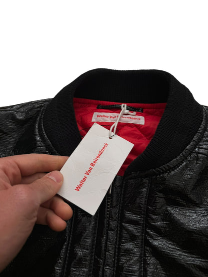 Skeleton Rib Cut Out Bomber Jacket