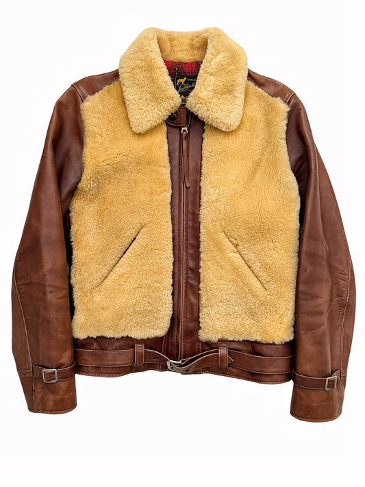 Laskinlamb Horsehide Grizzly Sherpa Re-Edition Jacket 1930’s