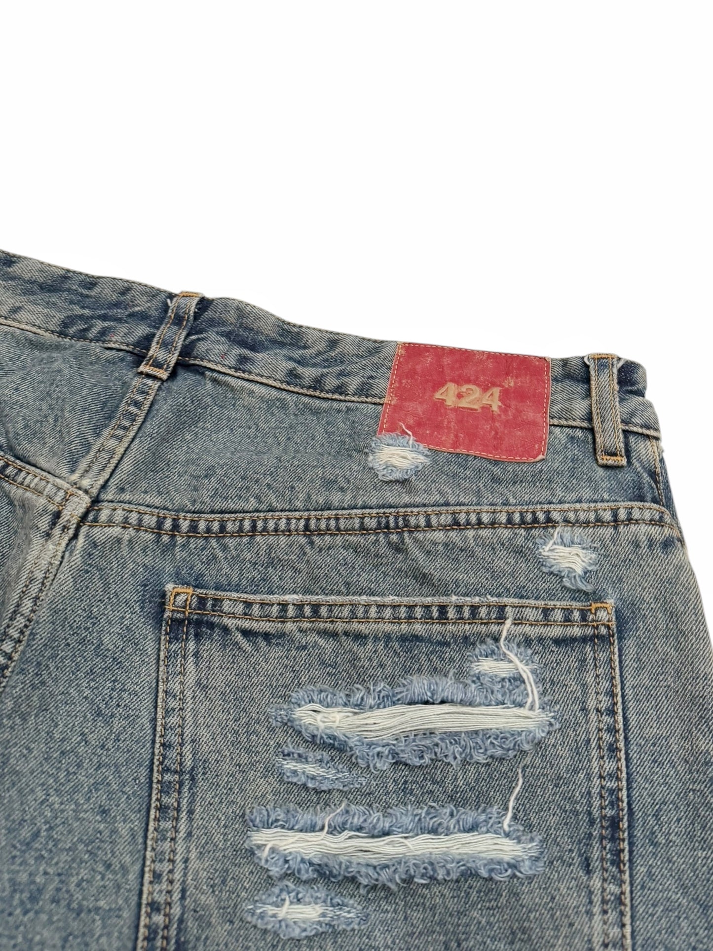 Distressed Big Daddy Baggy Denim Jeans